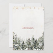 ウィンタークリスマスベビーシャワー招待状 招待状 (裏面)