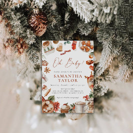 ウィンタークリスマスベビーシャワー招待状 招待状