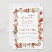 ウィンタークリスマスベビーシャワー招待状 招待状 (正面)