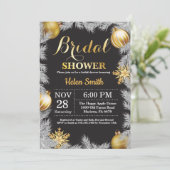 ウィンタークリスマスホリデーブライダルシャワー招待状 招待状 (スタンド正面)