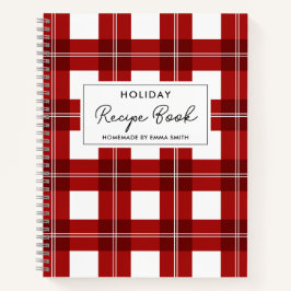 ウィンタークリスマスホリデーレシピブック ノートブック