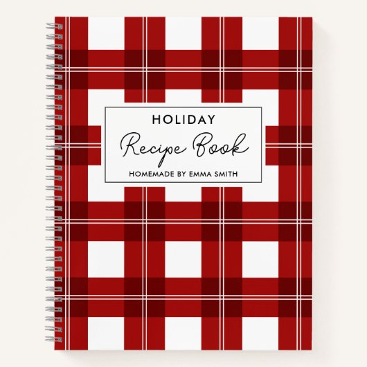 ウィンタークリスマスホリデーレシピブック ノートブック (正面)