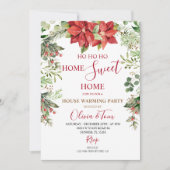 ウィンタークリスマスホリデー引っ越し祝いパーティーパーティー 招待状 (正面)