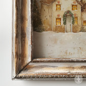 ウィンタークリスマスヴィレッジ絵を描ズお洒落クリスマス ポスター