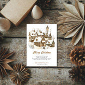 ウィンタークリスマスヴィンテージビレッジオールドハウス シーズンカード