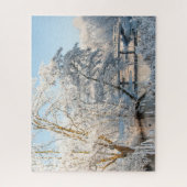 ウィンタークリーク&ブリッジ， 520ピースジグソーパズル ジグソーパズル (縦)