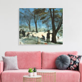 ウィンターグラックスのセントラルパーク キャンバスプリント (インサイチュ (リビング))