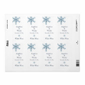 ウィンターグラマー結婚ズのワインラベル（白） ラベル (フルシート)