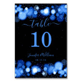 ウィンターグラムクリスマス結婚ズホリデーズブルー テーブルナンバー (裏面)