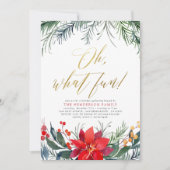 ウィンターグリーナリークリスマスホリデーパーティー シーズンカード (正面)