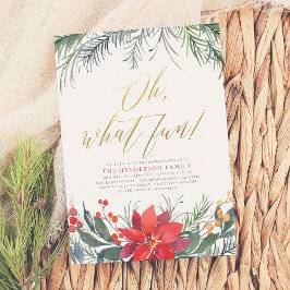 ウィンターグリーナリークリスマスホリデーパーティー シーズンカード