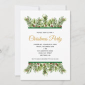 ウィンターグリーナリーホリデークリスマスパーティー 招待状 (正面)