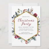 ウィンターグリーンズクリスマスパーティの招待状 招待状 (正面)