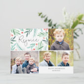 ウィンターグリーンズホリデ数々のーフォトカード シーズンカード (スタンド正面)