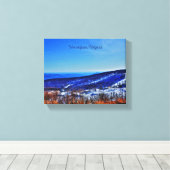 ウィンターグリーンバージニアマウンテンスキーリゾート キャンバスプリント (インサイチュ (ウッドフロア))