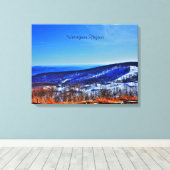 ウィンターグリーンバージニアマウンテンスキーリゾート キャンバスプリント (インサイチュ (ウッドフロア))