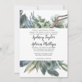 ウィンターグリーンフォーマル結婚式招待状 招待状 (正面)