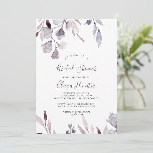 ウィンターグリーンブライダルシャワー 招待状 (スタンド正面)