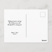 ウィンターグリーンリーニューホームハッピーホリデー ポストカード (裏面)