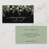 ウィンターグリーンリーパイン&ベリーホリデービジネス 名刺 (正面/裏面)