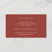 ウィンターグリーンリーパイン&ベリーホリデービジネス 名刺 (裏面)