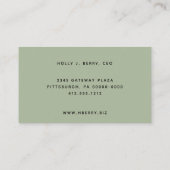 ウィンターグリーンリーパイン&ベリーホリデービジネス 名刺 (裏面)