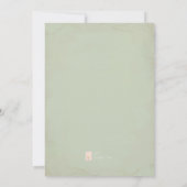 ウィンターグリーンリーベビーシャワー招待状 招待状 (裏面)