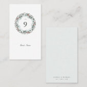 ウィンターグリーンリーボタニカルデイのゲスト プレイスカード (正面/裏面)