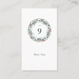 ウィンターグリーンリーボタニカルデイのゲスト プレイスカード