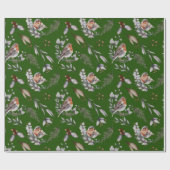 ウィンターグリーンロビングリーンリーウォーターの色 ラッピングペーパー (フラット)