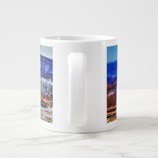 ウィンターグリーンヴァージニアマウンテンスキーリゾートインウィンター ジャンボコーヒーマグカップ (裏面)