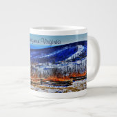 ウィンターグリーンヴァージニアマウンテンスキーリゾートインウィンター ジャンボコーヒーマグカップ (正面右)