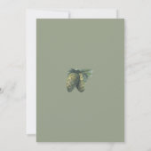 ウィンターグリーン婚約パーティ招待状 招待状 (裏面)