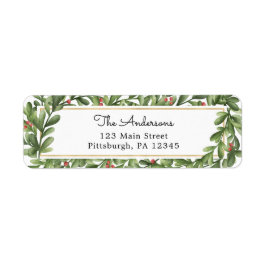 ウィンターグリーン差出人住所 ラベル