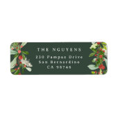 ウィンターグリーン |ボタニカルクリスマスファミリー名 ラベル (正面)