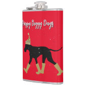 ウィンターグレートダネアンド文字 フラスク (左)