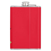 ウィンターグレートダネアンド文字 フラスク (裏面)