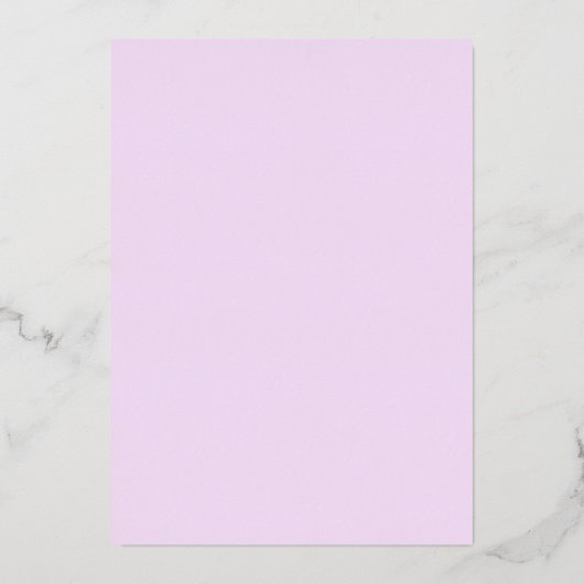 ウィンターグレーフローラ水結婚色のシルバー 箔招待状 (裏面)