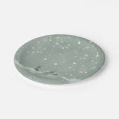 ウィンターグレー紙プレート ペーパープレート (アングル)