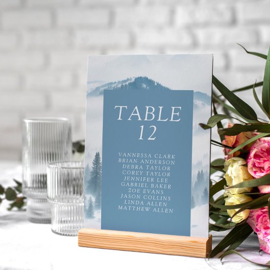 ウィンターグレー結婚山脈 テーブルナンバー