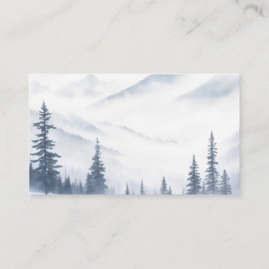 ウィンターグレー結婚山脈 プレイスカード (裏面)