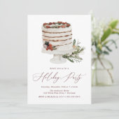 ウィンターケ素朴ーキホリデーパーティー 招待状 (スタンド正面)