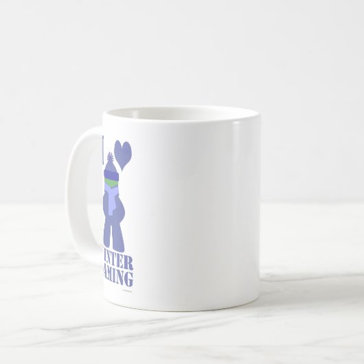 ウィンターゲーマー凍っていミートルユーモアことわざ コーヒーマグカップ (正面左)