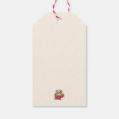 ウィンターココアブリス – 可愛い犬inマグカップデザイン ギフトタグ (裏面)