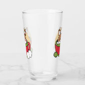 ウィンターココアブリス – 可愛い犬inマグカップデザイン タンブラーグラス (右)