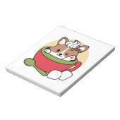 ウィンターココアブリス – 可愛い犬inマグカップデザイン ノートパッド (回転)