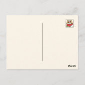 ウィンターココアブリス – 可愛い犬inマグカップデザイン ポストカード (裏面)