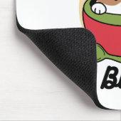 ウィンターココアブリス – 可愛い犬inマグカップデザイン マウスパッド (コーナー)