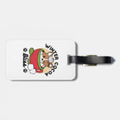 ウィンターココアブリス – 可愛い犬inマグカップデザイン ラゲッジタグ (裏面横)