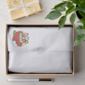 ウィンターココアブリス – 可愛い犬inマグカップデザイン 薄葉紙 (ギフト)